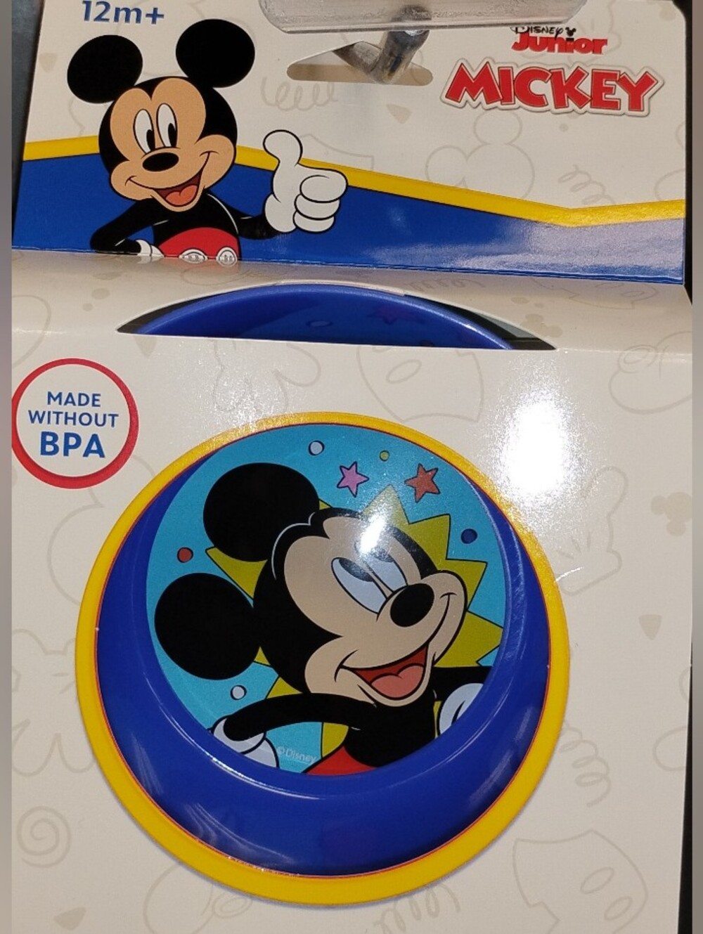 Disney Blue and Yellow Mickey Mouse Infant Bowl